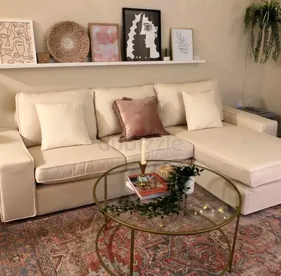 IKEA Kivik L shape sofa Beige like a brand new