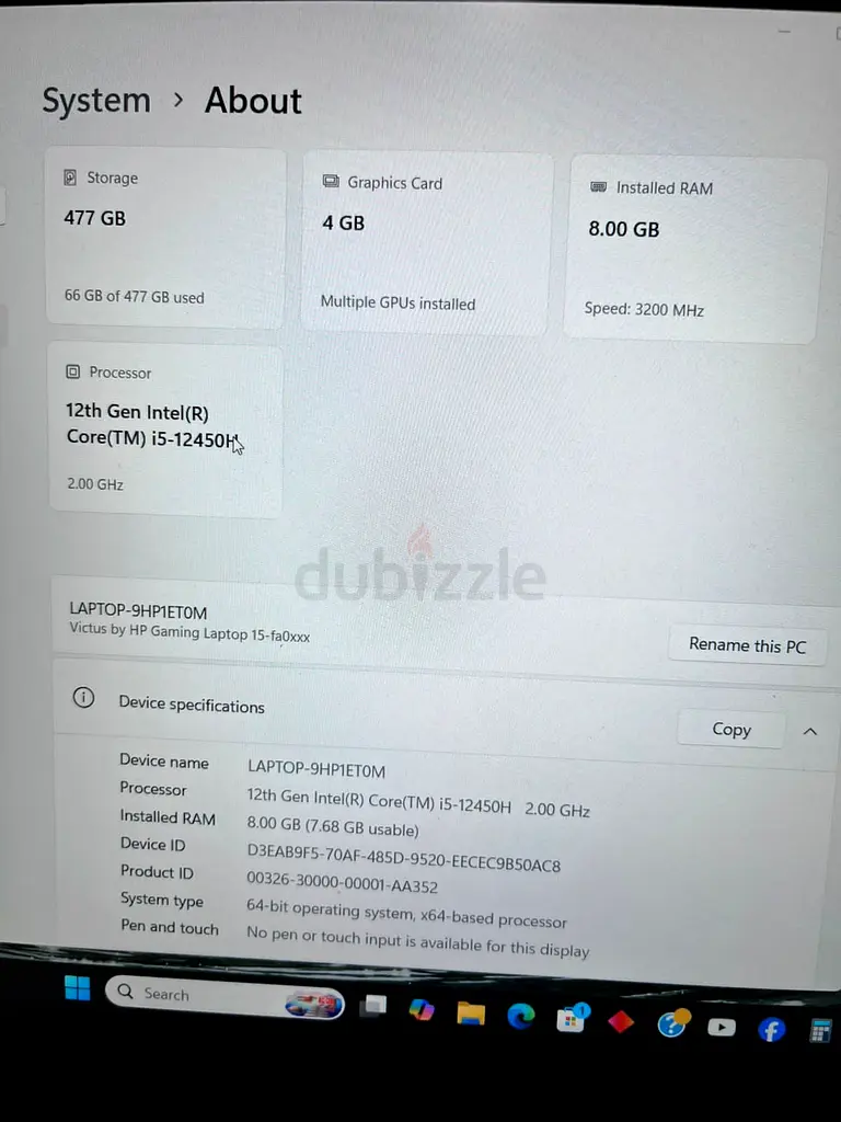 كمبيوتر محمول للألعاب من إنتل - معالج إنتل i5 من الجيل الثاني عشر القوي، وذاكرة وصول عشوائي سعة 8 جيجابايت!