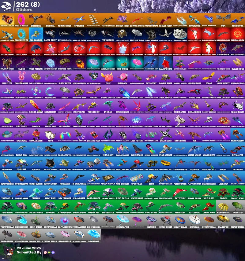 Stacked fortnite account + 312 Skins63228311415555112