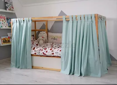 Kids bed curtains