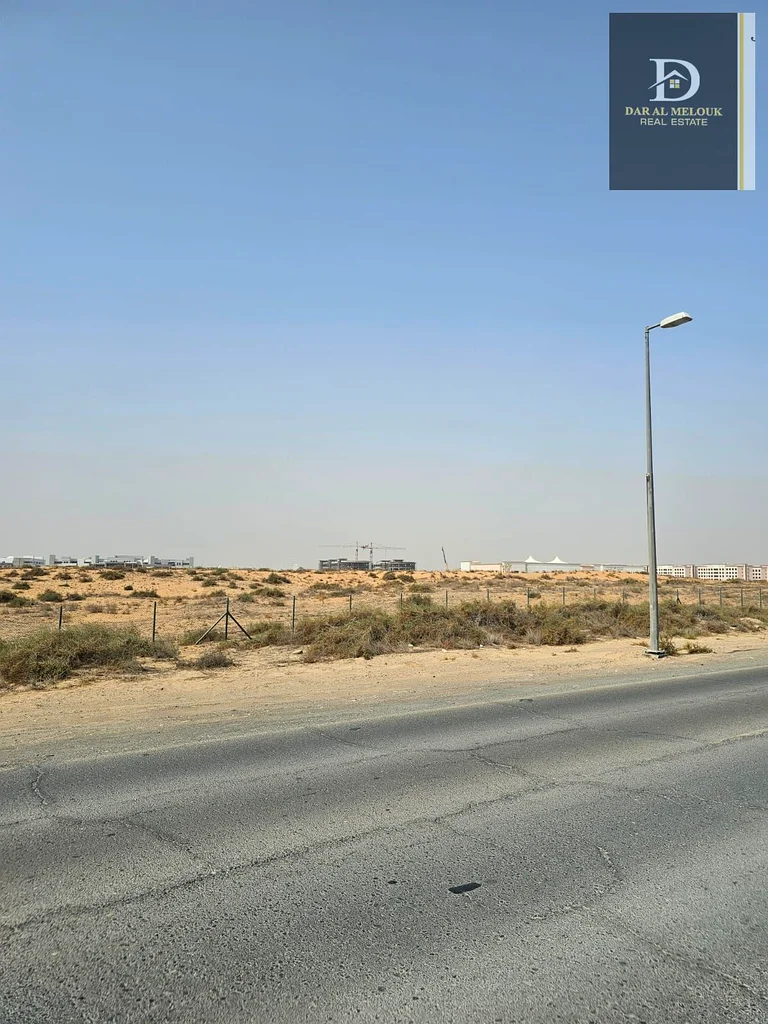 For sale in Sharjah, Al Dabdaba North  Commercial land  Area 2,420 square feet  Corner on a 24-meter street and 6-meter lane63197615758595114