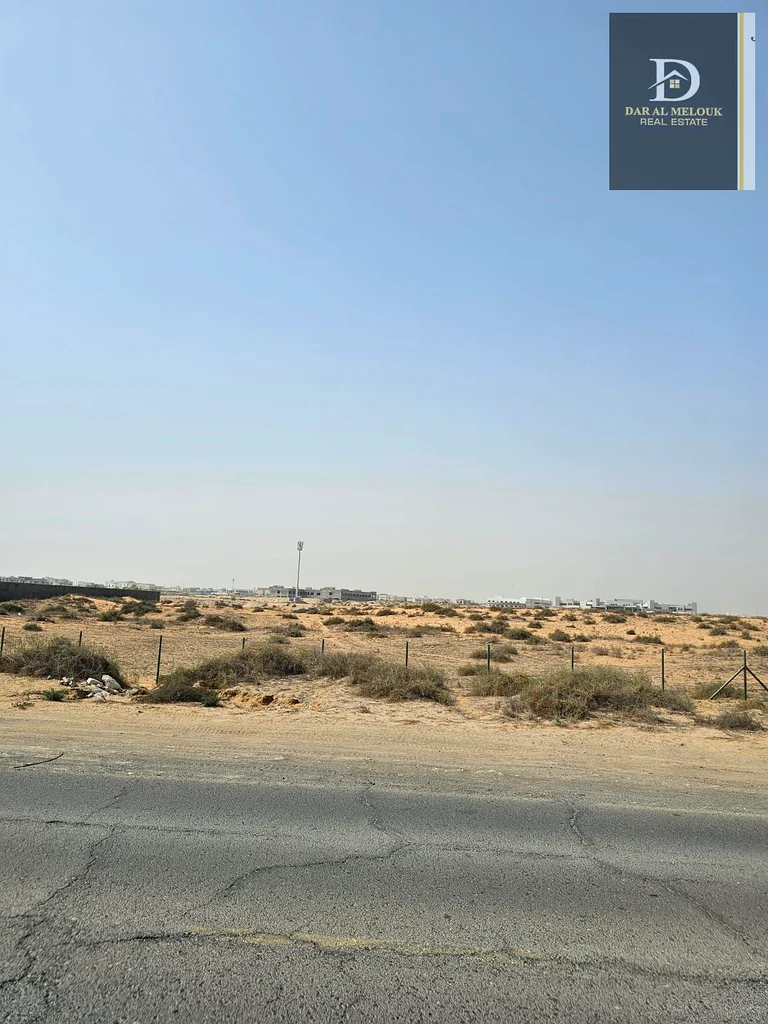 For sale in Sharjah, Al Dabdaba North  Commercial land  Area 2,420 square feet  Corner on a 24-meter street and 6-meter lane63197615758595113