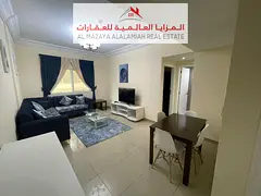 For monthly rent, A fully furnished one-bedroom apartment in Al Taawun - Sharjah - Wifi included