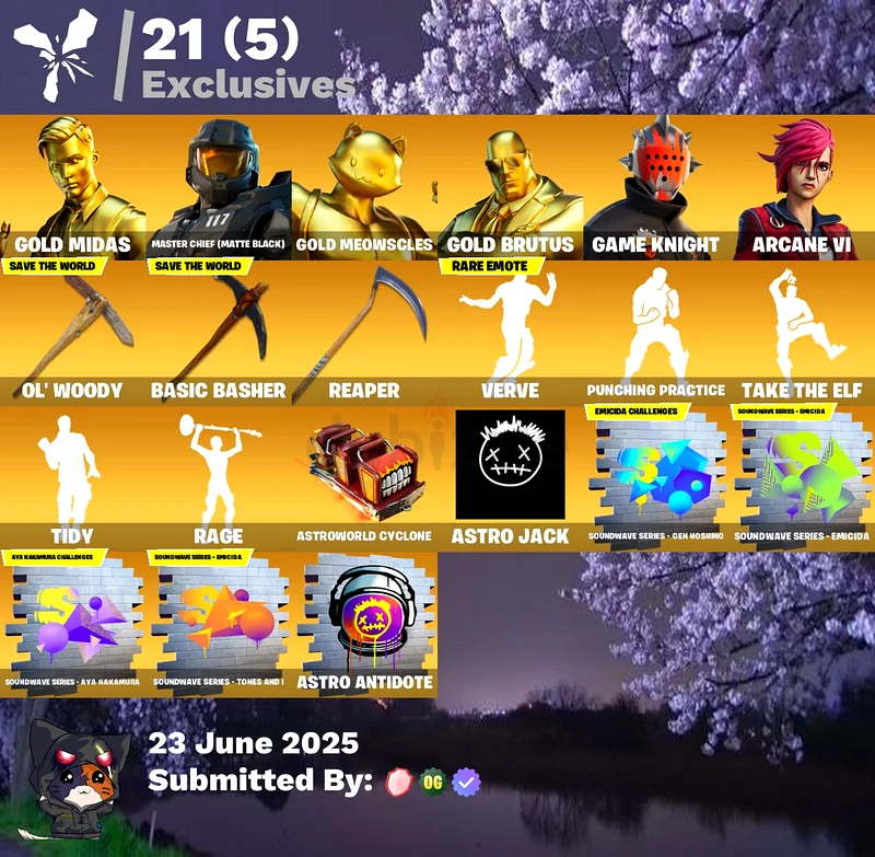 Stacked fortnite account + 312 Skins63228311415555111