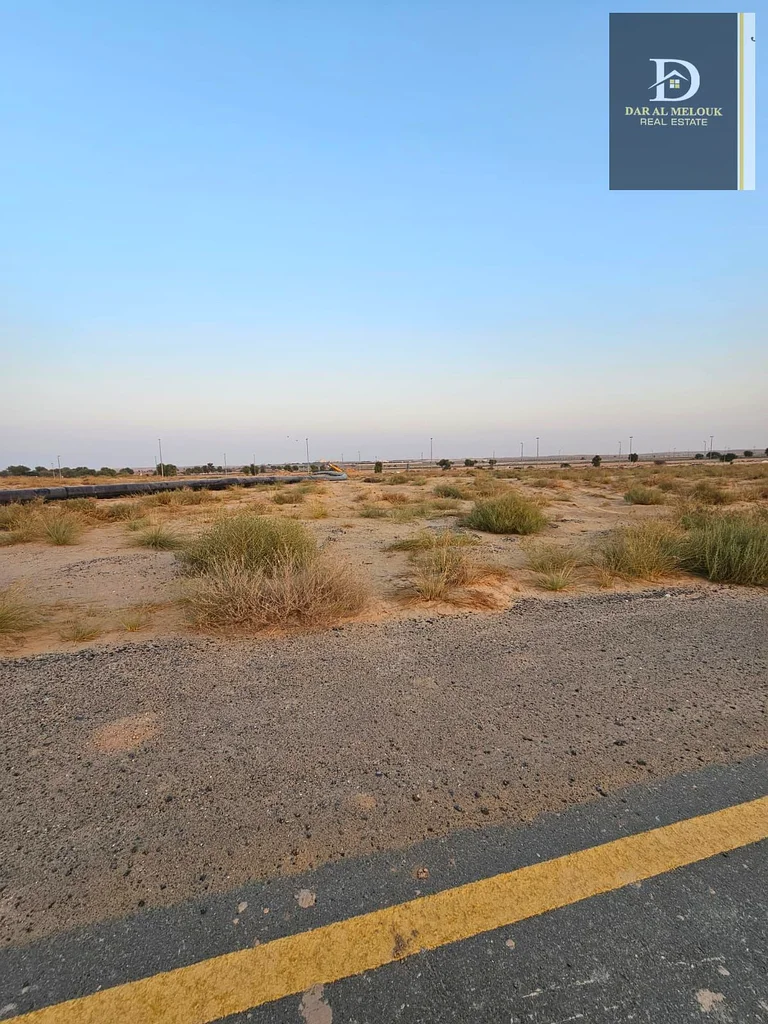 For sale in Sharjah  Rawdat Al Qurt area  Residential land  Corner on two streets63196616541955111