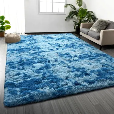 Luxurious Blue Shaggy Area Rug for Sale!