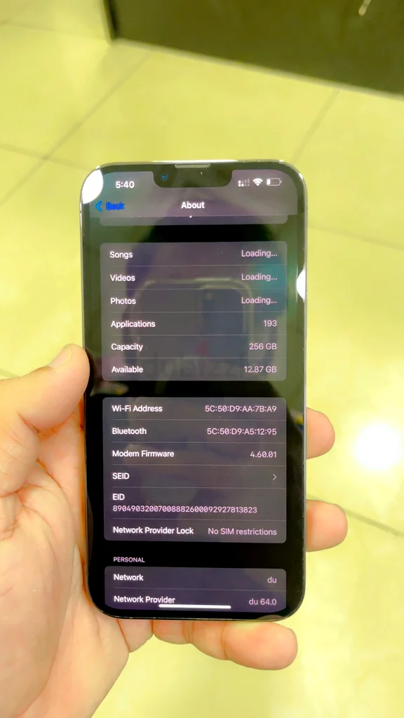 آيفون 13 برو ماكس 256 جيجابايت، رمادي63181313936386113