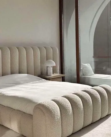 Elegant Modern queen size Bed with Unique Design