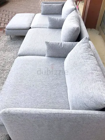 IKEA Sodhremn L shape Sofa lights Grey