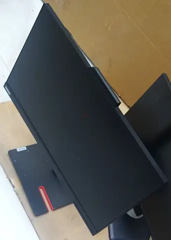 24inc Lenovo Bezel Less IPS Panel FHD LED Monitor With Camera Speaker  Hidrolic Stand Model T24v-10