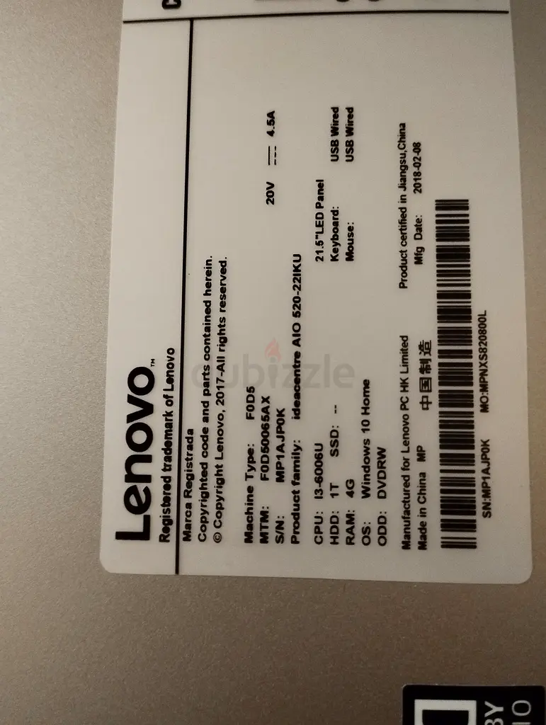Lenovo all in one like new available63254494903811116
