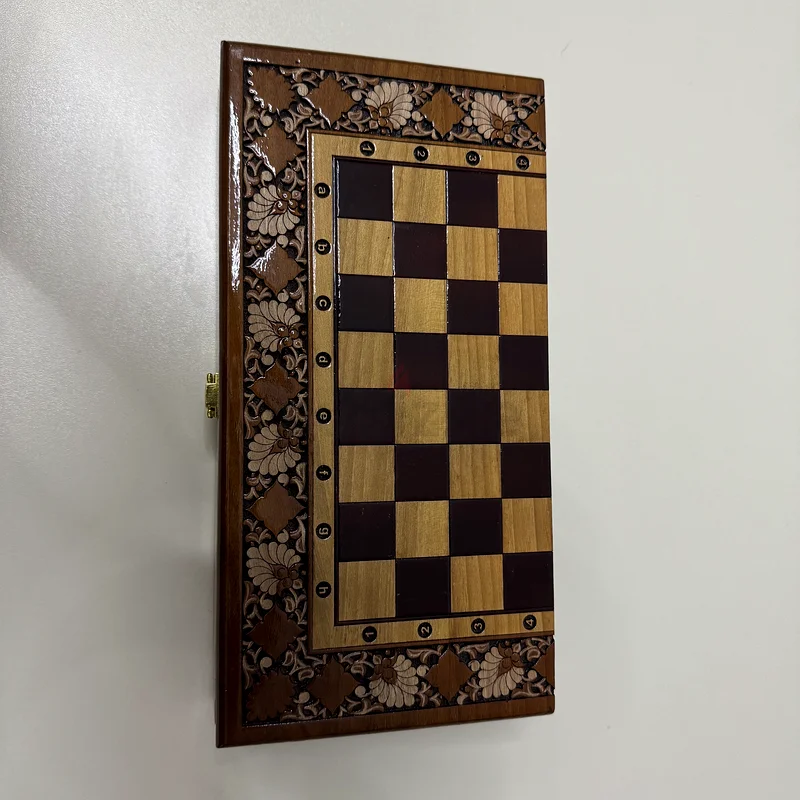Handmade Wooden Chess Board from Uzbekistan – Elegant Artisan Craft63169938897923111
