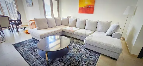 The One Kingstone U shape sofa light Grey