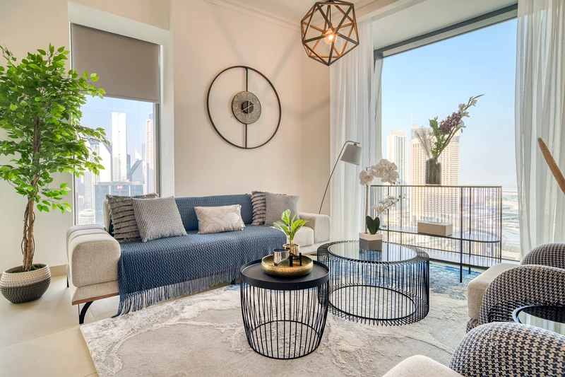 Exquisite 3BR + Maid | Designer Furnished | Full Burj Khalifa & Fountain Views63817592295171113