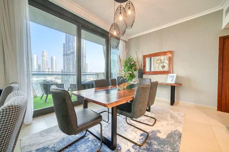 Exquisite 3BR + Maid | Designer Furnished | Full Burj Khalifa & Fountain Views63817592295171111