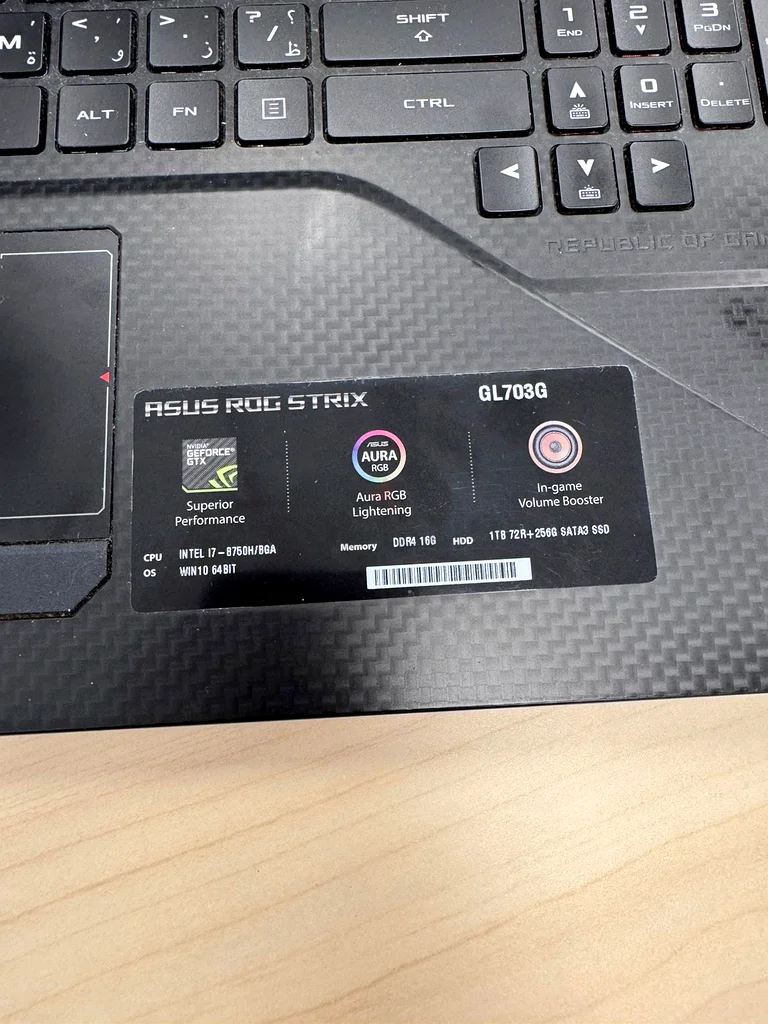 High-Performance ASUS ROG Gaming Laptop63167116593027112