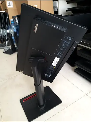 24inc Lenovo Bezel Less IPS Panel FHD LED Monitor With Camera Speaker  Hidrolic Stand Model T24v-10