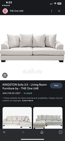 Excellent Condition The One Kingstone Sofa Set