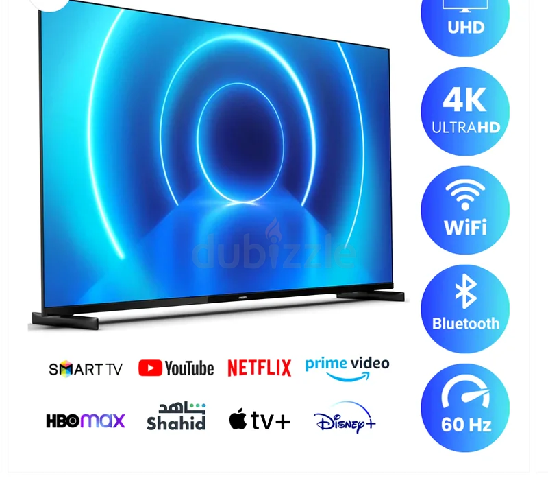 تلفزيون ذكي من فيليبس 50 بوصة - 4K - ضمان لمدة سنة واحدة63265095356931113