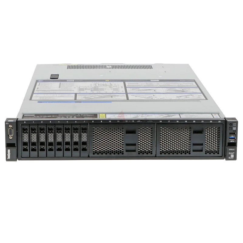 512 جيجابايت رام DDR4، خادم لينوفو SR650، 80 نواة، معالجان إنتل زيون جولد (6138)، محرك أقراص SSD سعة 6 تيرابايت SATA63263510131331111