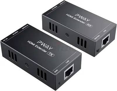 PWAY PW-HT202P(POC) HDMI Extender 165ft/50m Lossless Transmission Over Single Cat5e/6 Full HD 1080P