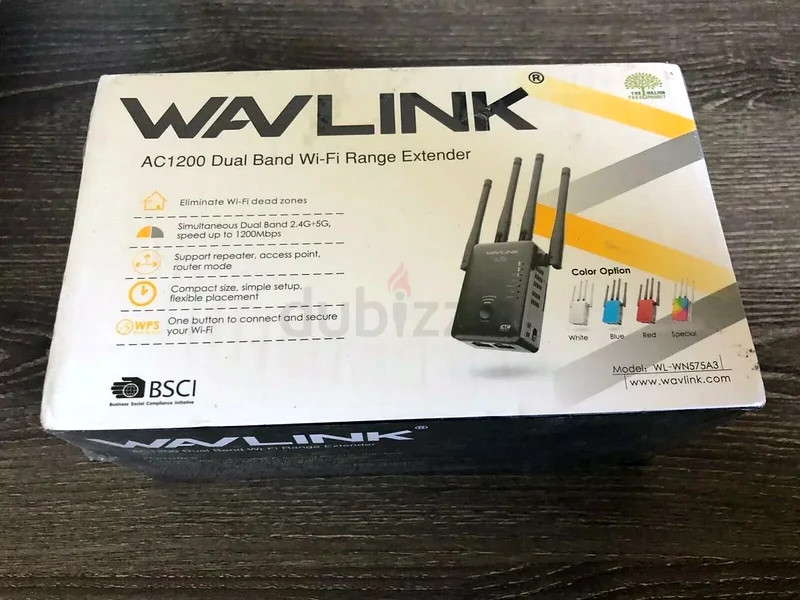 Wavlink AC1200 Dual Band WiFi Range Extender (WL-WN575A3) dubizzle
