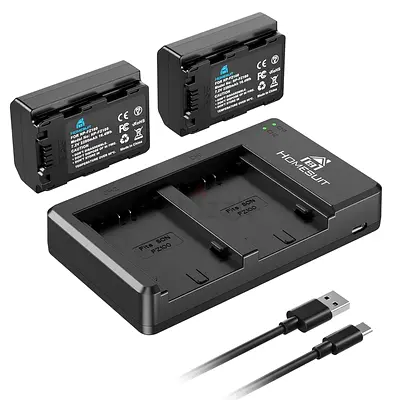 Homesuit NP-FZ100 Camera Replacement 2280mAh  Dual Charger for Sony Alpha 9, Sony A9, Sony Alpha 9R