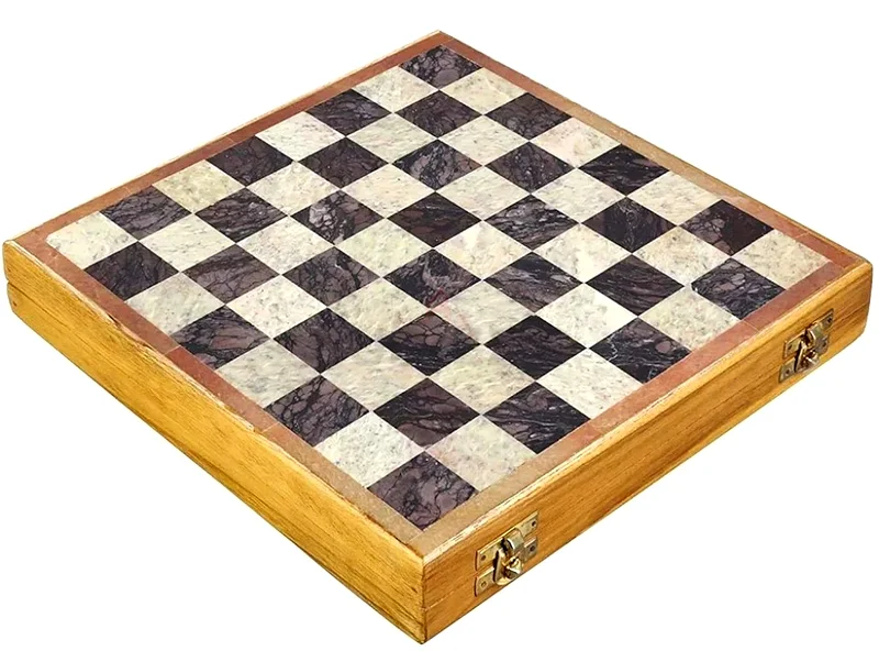 لعبة شطرنج جديدة تمامًا من الرخام النقي بمقاس 36x36 سم للبيع63225735583745111
