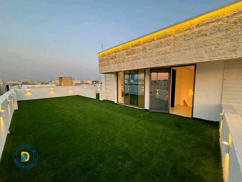 Luxury corner villa for sale in Al Helio 2, Ajman, modern finishing, 5 rooms and a roof, freehold f63187219474817112