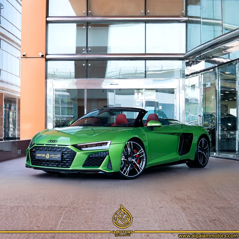 2023 أودي R8 V10 بيرفورمانس سبايدر، قطع فقط 900 كم (سجل صيانة كامل)632272510703391114
