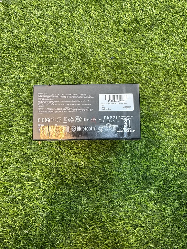بنك طاقة Anker Prime، شاحن محمول 27650 مللي أمبير في الساعة بثلاث منافذ 250 واط (99.54 واط في الساعة)، مع تطبيق ذكي وشاشة رقمية ذكية63222842883329113