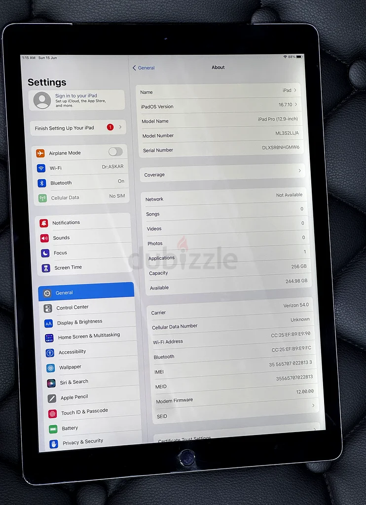 آيباد برو 12.9 بوصة، 256 جيجابايت63214897324418111