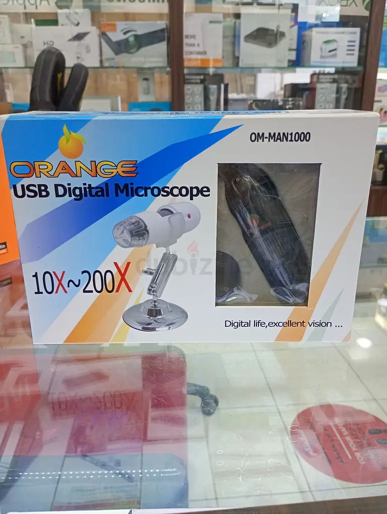 Orange USB digital microscope