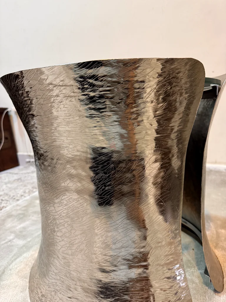 منظر عالمي "كوف" طاولة كوكتيل - تشطيب نيكل مطرق يدويًا63191109510913114