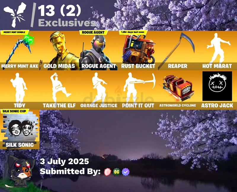 حساب فورتنايت منتي + 125 سكن63228311422593111