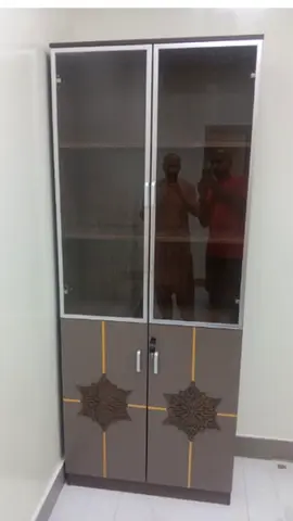 Elegant Glass-Front Cabinet for Stylish Storage