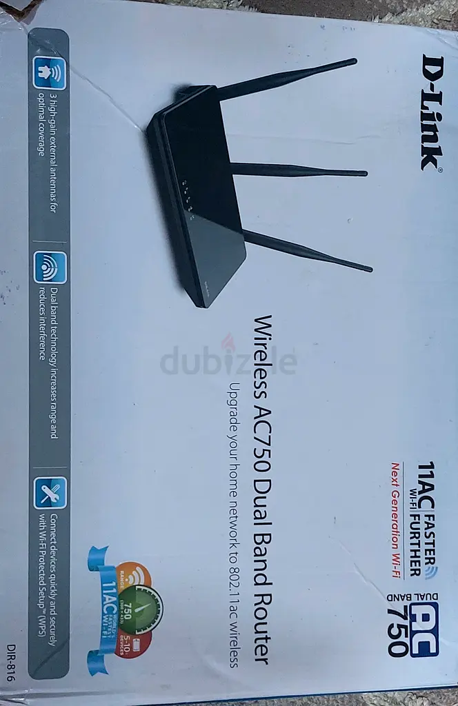 D-Link ,DIR-816, Wireless AC750 Dual Band Router63256070531201116