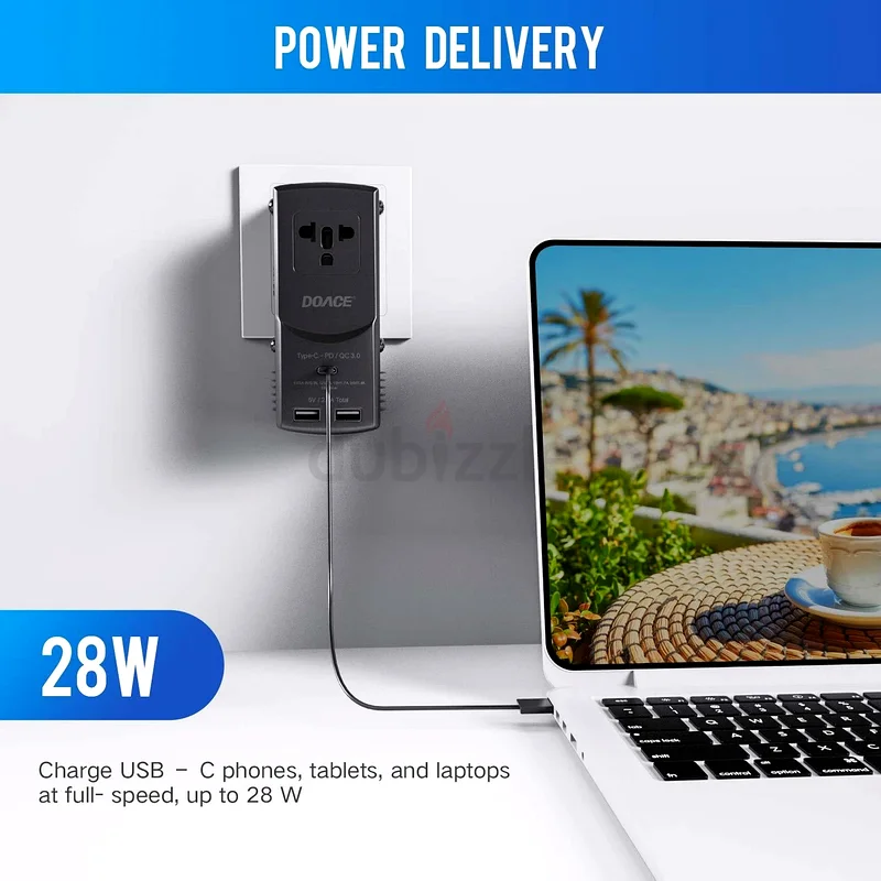 محول طاقة ومحول سفر DOACE 1875 واط، محول خفض الجهد من 220 فولت إلى 110 فولت لـ63260740685569112