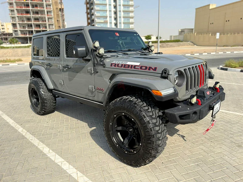 2021 Jeep Wrangler Rubicon Jeepers Edition | 26k kms Gray | Red Leather | Winch  Compressor63225310932226113