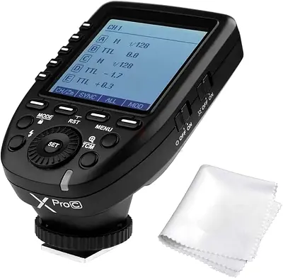 Godox Xpro-C TTL Wireless Flash Trigger for Canon 1/8000s HSS TTL-Convert-Manual Function Large Scre