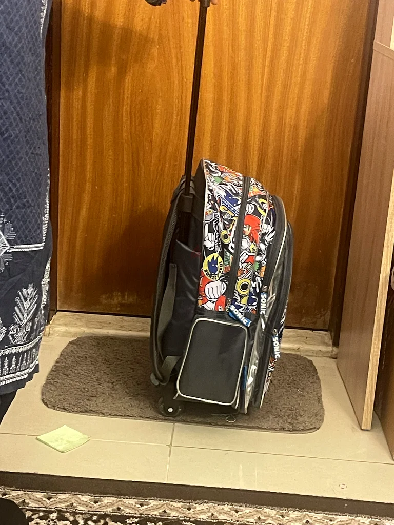 حقيبة ظهر للأطفال بعجلات، بتصميم رائع بأسلوب الدراجات النارية63205362747906114