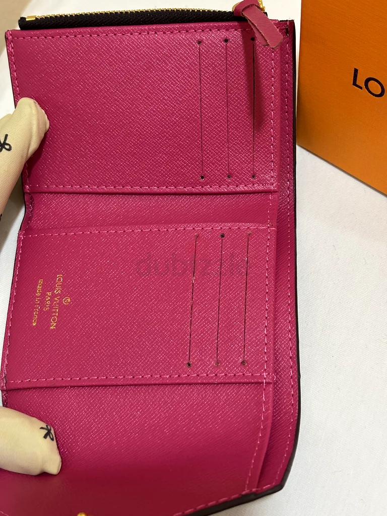 LV Monogram louis vuitton Women’s Envelope Wallet – hot pink Interior️63237610170625111