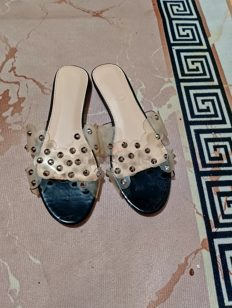 صنادل شفافة بكعب عالي أنيقة للنساء63237612836610111