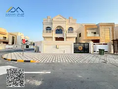 Luxurious corner villa for sale at a price including registration fees, excluding service fees, behi