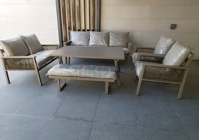 Elegant Outdoor Lounge Set - Perfect for Relaxing Evenings