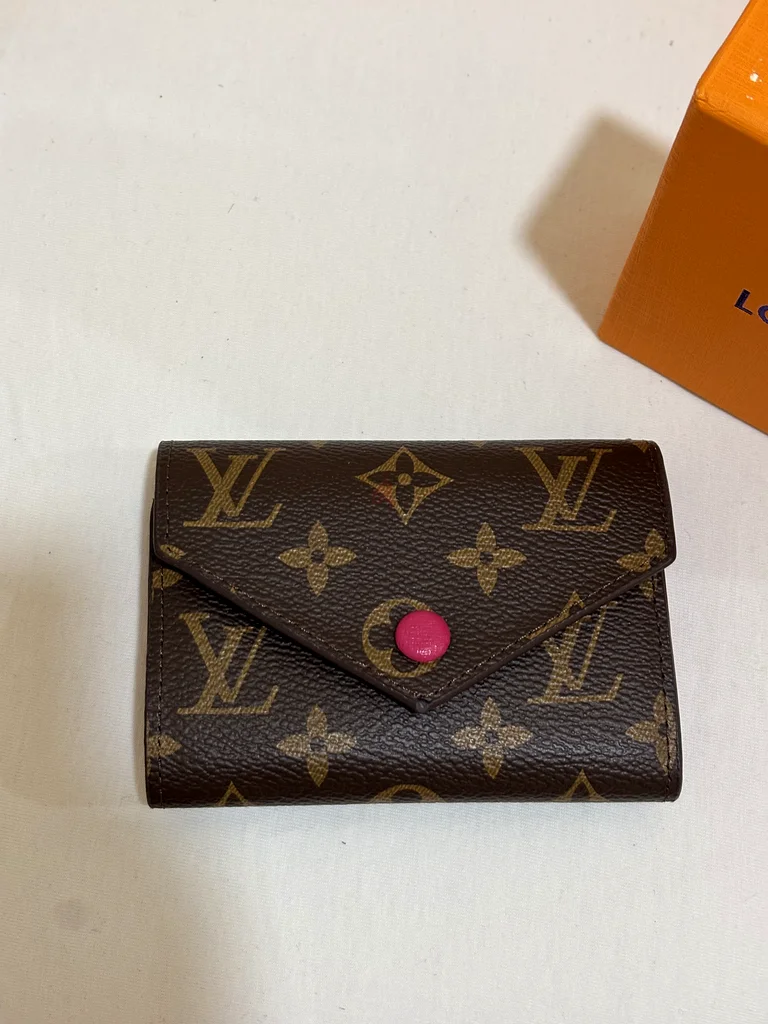 LV Monogram louis vuitton Women’s Envelope Wallet – hot pink Interior️632376101706251123