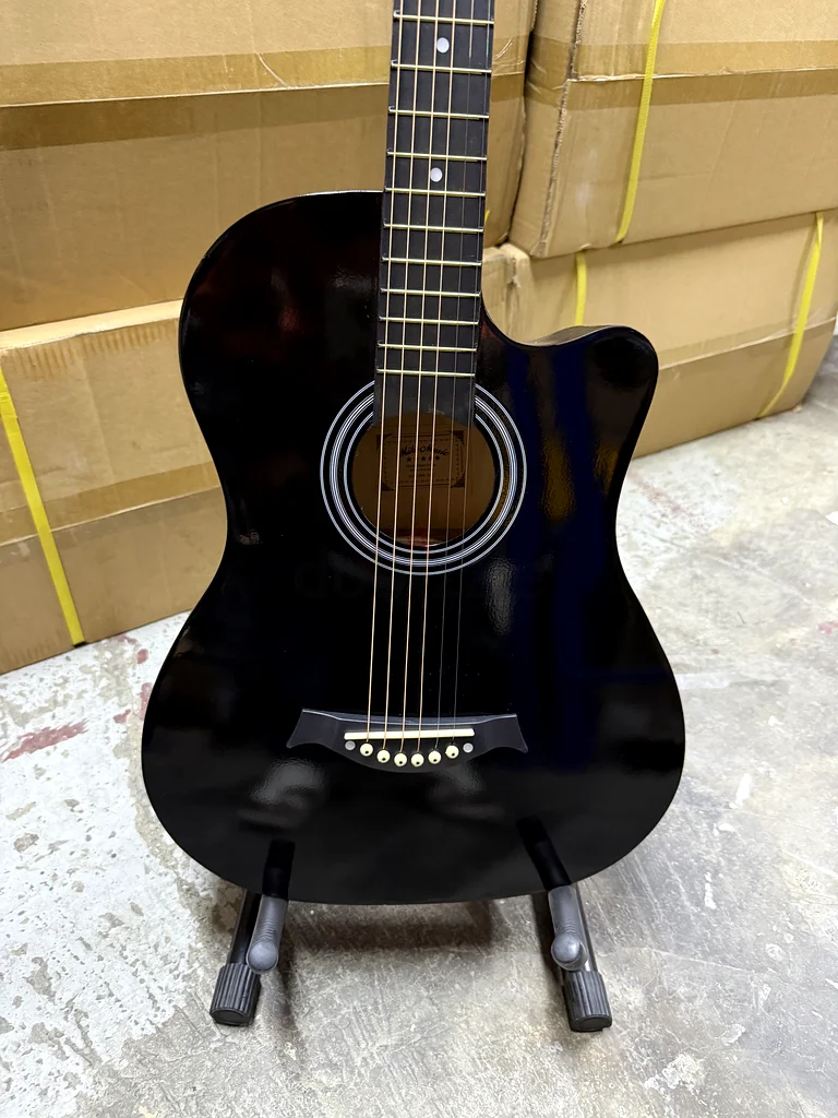 Sleek Black Acoustic-Guitar - Perfect for Every Musician!63173865071618112