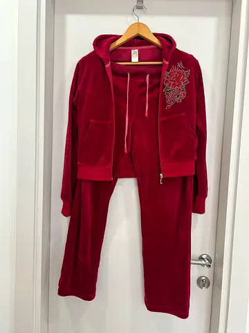 Ed Hardy velvet suit with crystals size M