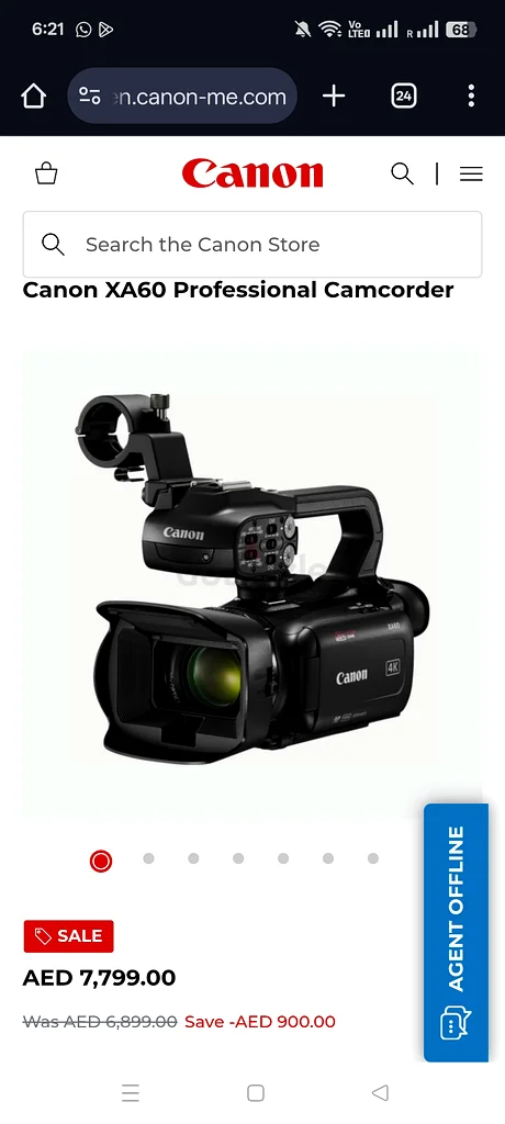 Camcorder Canon XA60632341250521621127