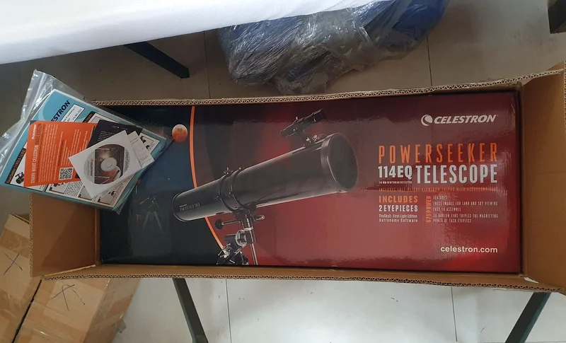 New .Celetron PowerSeeker 114EQ Telescope . Never used63172677616643112
